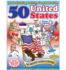 Really Big Coloring Book Jumbo Coloring, Activity, Game Book of the 50 United States