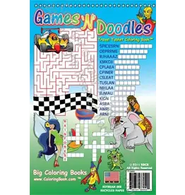 Really Big Coloring Book Games and Doodles Travel Tablet Coloring Books