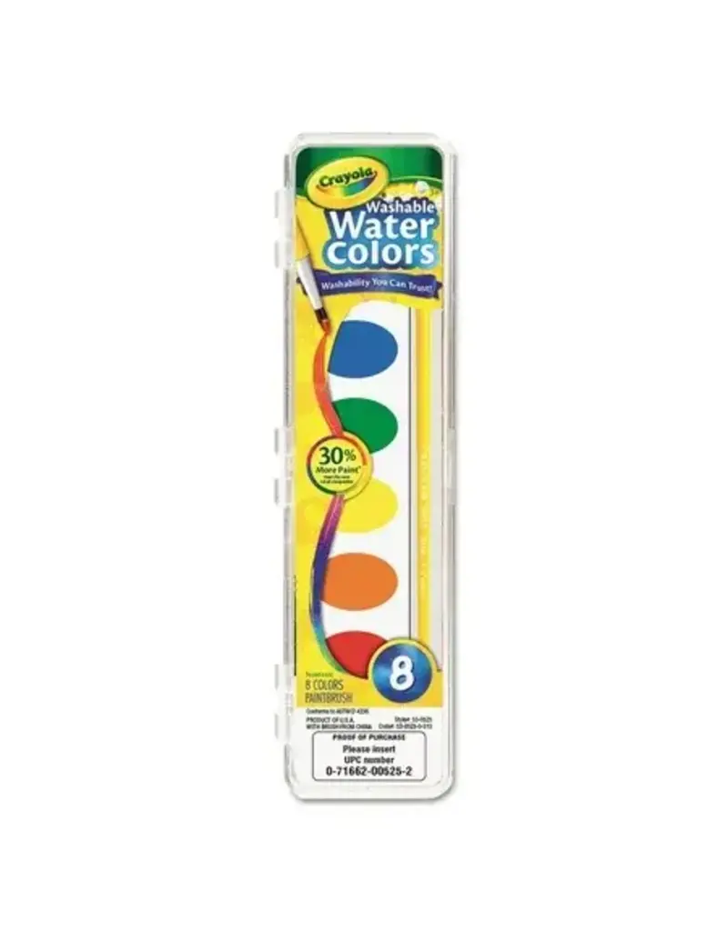 Crayola Crayola Kids Watercolor Paints with Brush - 8ct