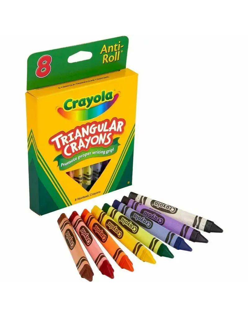 Crayola Crayola Triangular Anti-roll Crayons - 8ct