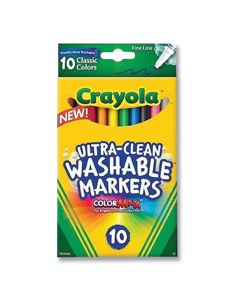 Crayola Amazon.com: Crayola Ultra-Clean Washable Markers - 10 ct