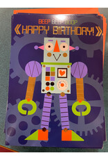Paper House Production Card - Birthday Robot Foil Card