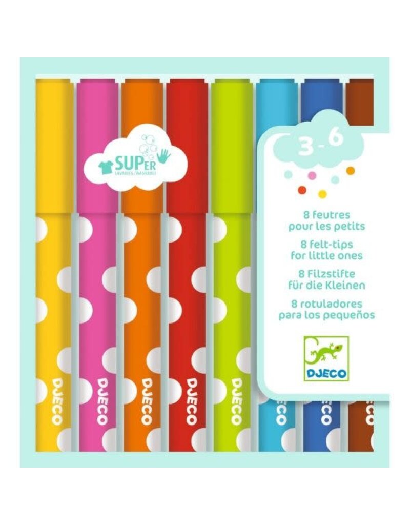 DJECO 8 Felt Tip Markers