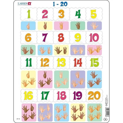Puzzle Counting One to Twenty 20pc