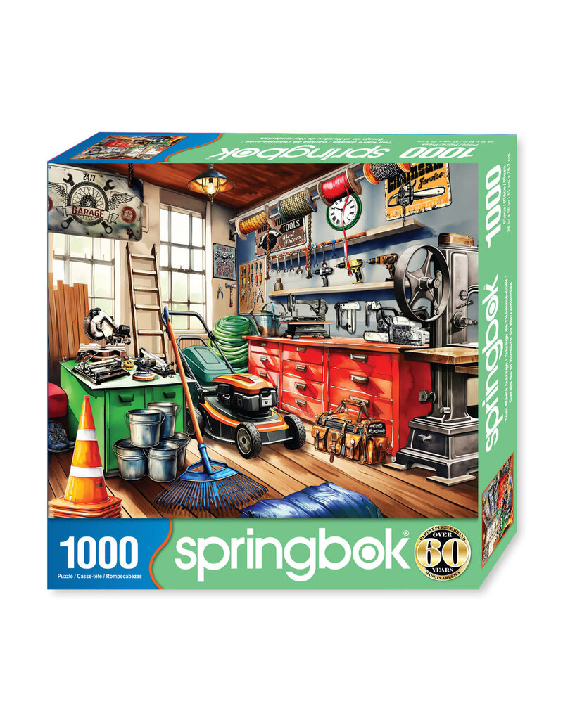 Springbok Puzzles Puzzle Tool Man's Garage 1000 pc
