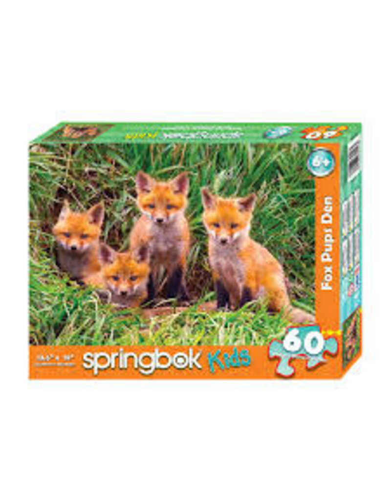 Springbok Puzzles Puzzle Fox Pups Den 60 pc