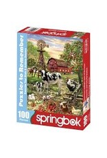 Springbok Puzzles Puzzle Barnyard Animals 100 pc