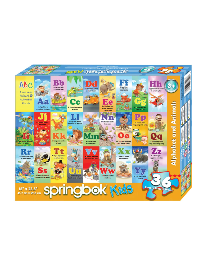 Springbok Puzzles Puzzle Alphabets & Animals 36 Pc