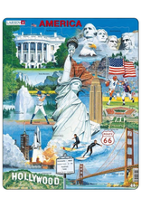 Springbok Puzzles Puzzle Board USA Souvenir 57 pc