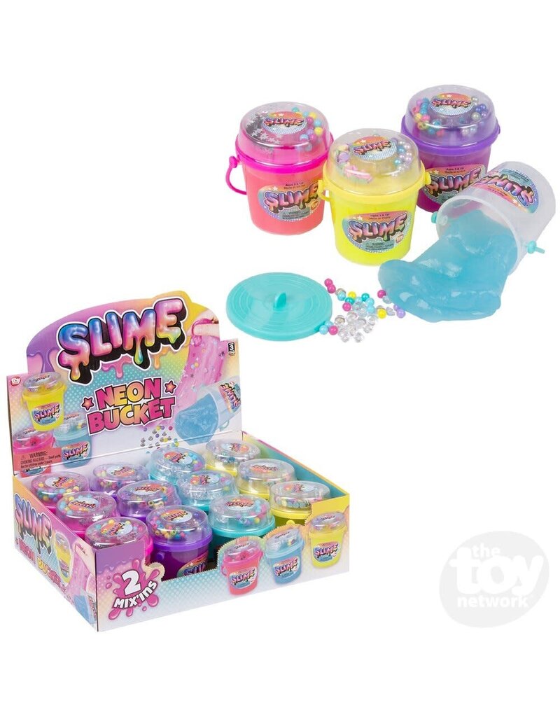 The toy network Novelty Bucket Neon Mix-In Slime (2.5"; Colors Vary; Sold Individually)