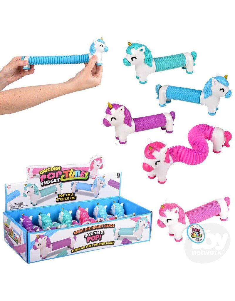The toy network 6.25" Unicorn Fidget Pop Tube