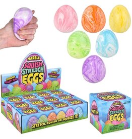 The toy network 2.5" Squish And Stretch Marbleized Easter Egg
