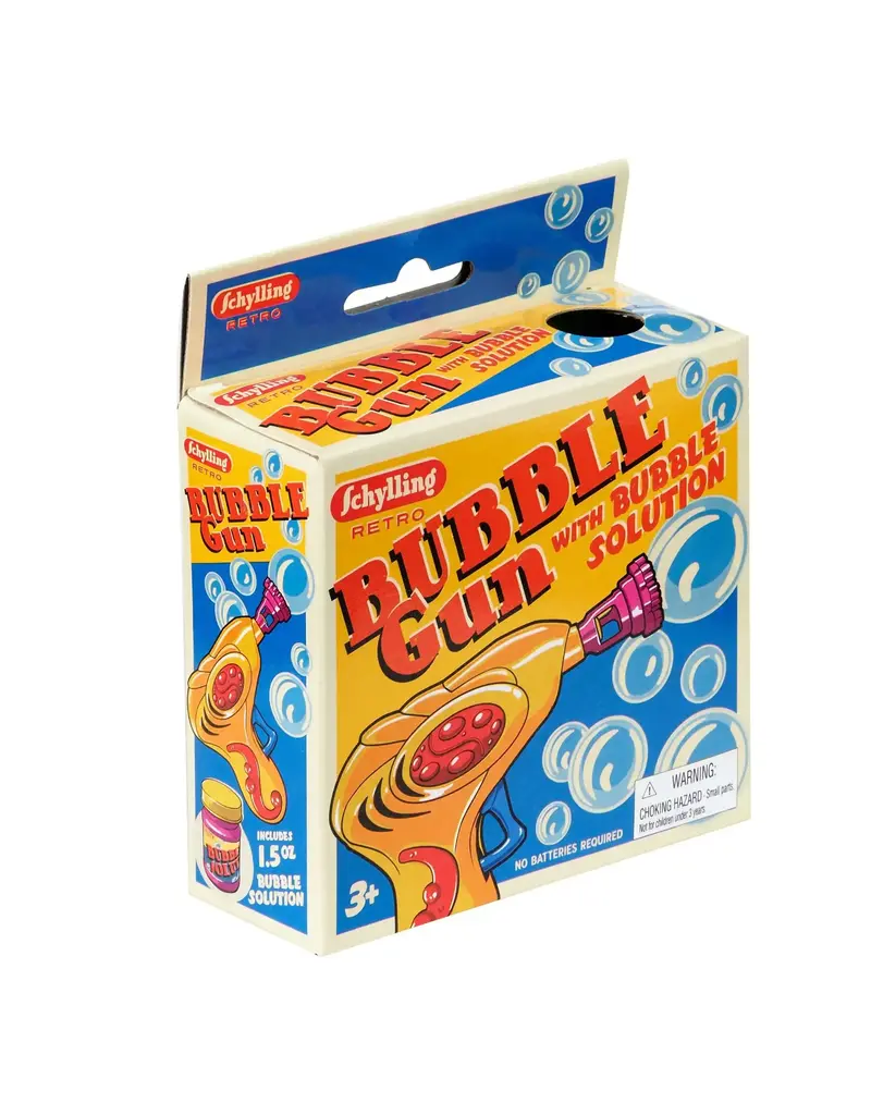Schylling Retro Bubble Gun with Bubble Solution