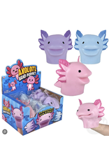 The toy network Stretchy Axolotl Hand Puppet (Assorted Colors) (6")