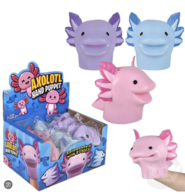 The toy network Stretchy Axolotl Hand Puppet (Sold Individually; Assorted Colors)