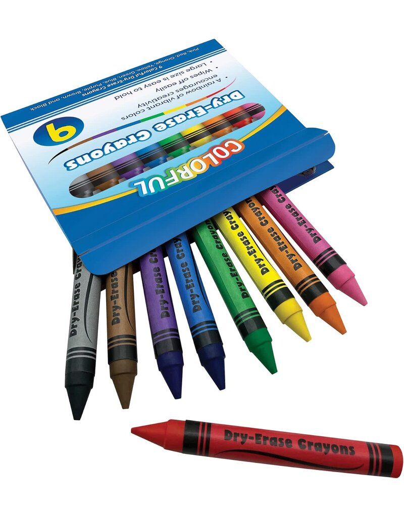 Teacher Created Resources Colorful Dry-Erase Crayons