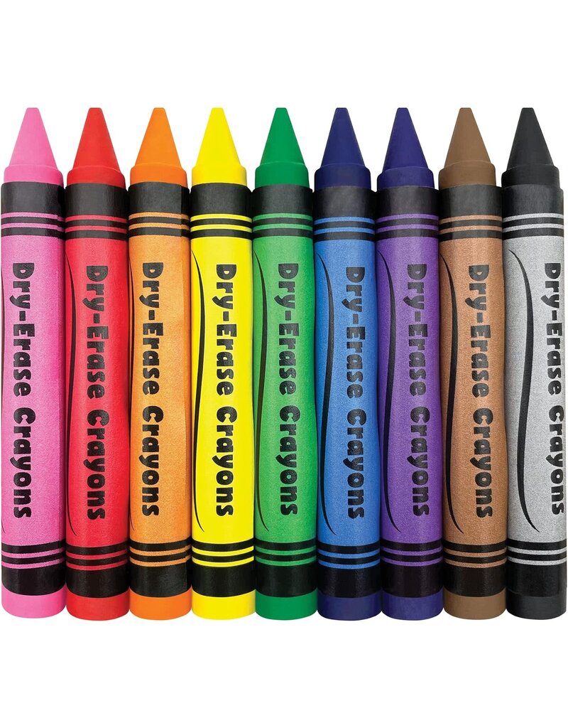 Teacher Created Resources Colorful Dry-Erase Crayons