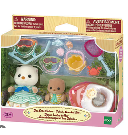 Epoch Calico Critters-Sea Otter Sisters - Splashy Snorkel Set