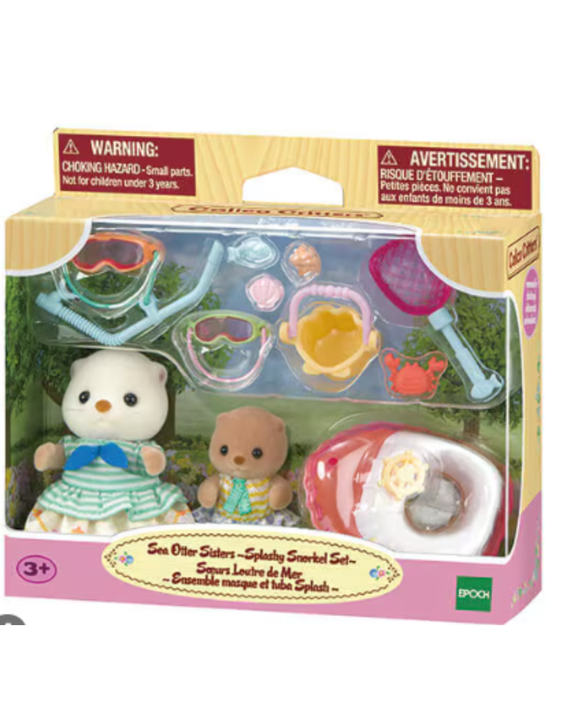 Epoch Calico Critters-Sea Otter Sisters - Splashy Snorkel Set