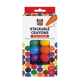 Tiger Tribe Stackable Crayons - Retro Rain