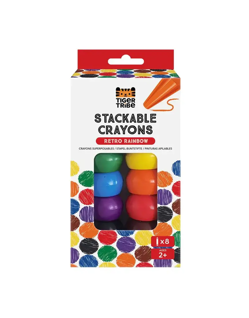 Tiger Tribe Stackable Crayons - Retro Rain
