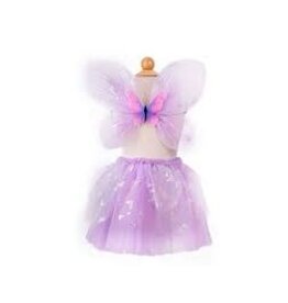 Creative Education (Great Pretenders) Costume Lilac Flutter Butterfly Skirt With Wings (Size 4-6)