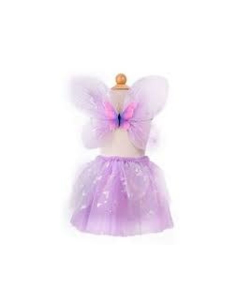 Creative Education (Great Pretenders) Costume Lilac Flutter Butterfly Skirt With Wings (Size 4-6)
