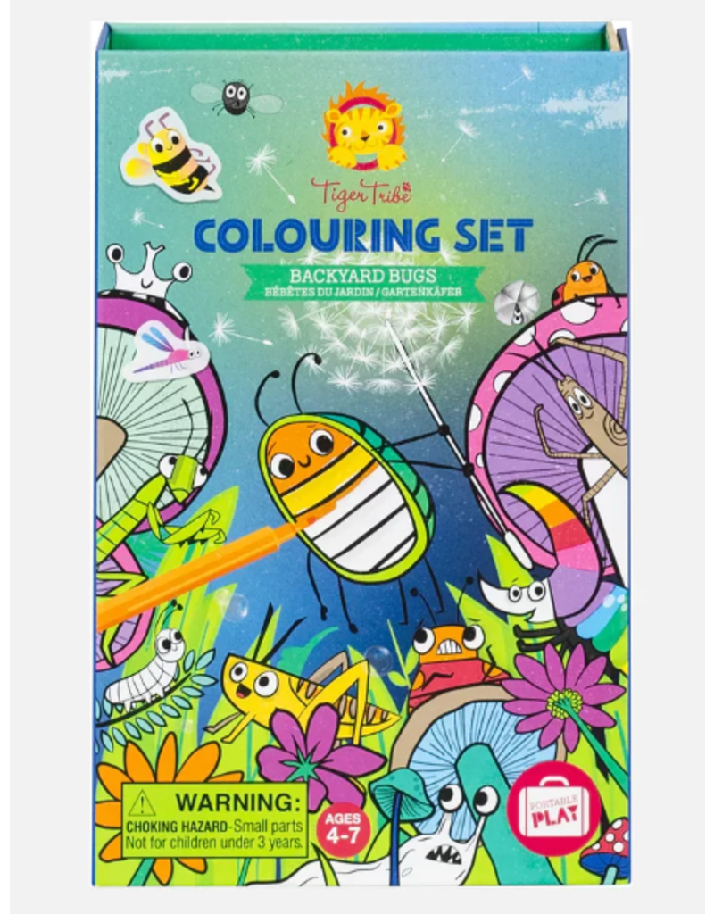 Tiger Tribe Artistic Tiger Tribe Colouring Set - Backyard Bugs