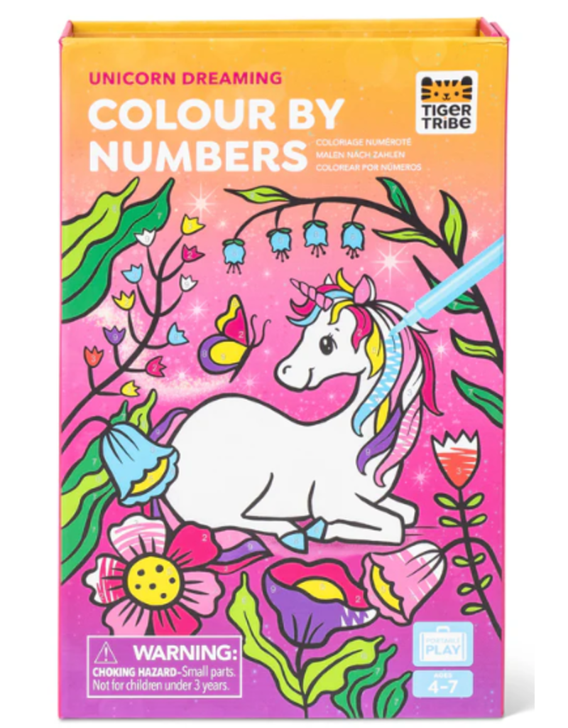 Tiger Tribe Artistic Tiger Tribe Colour by Numbers - Unicorn Dreamimg