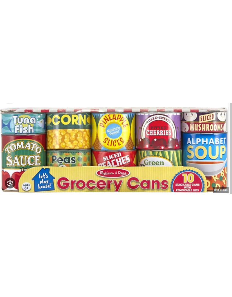 Melissa & Doug Let's Play House! Grocery Cans