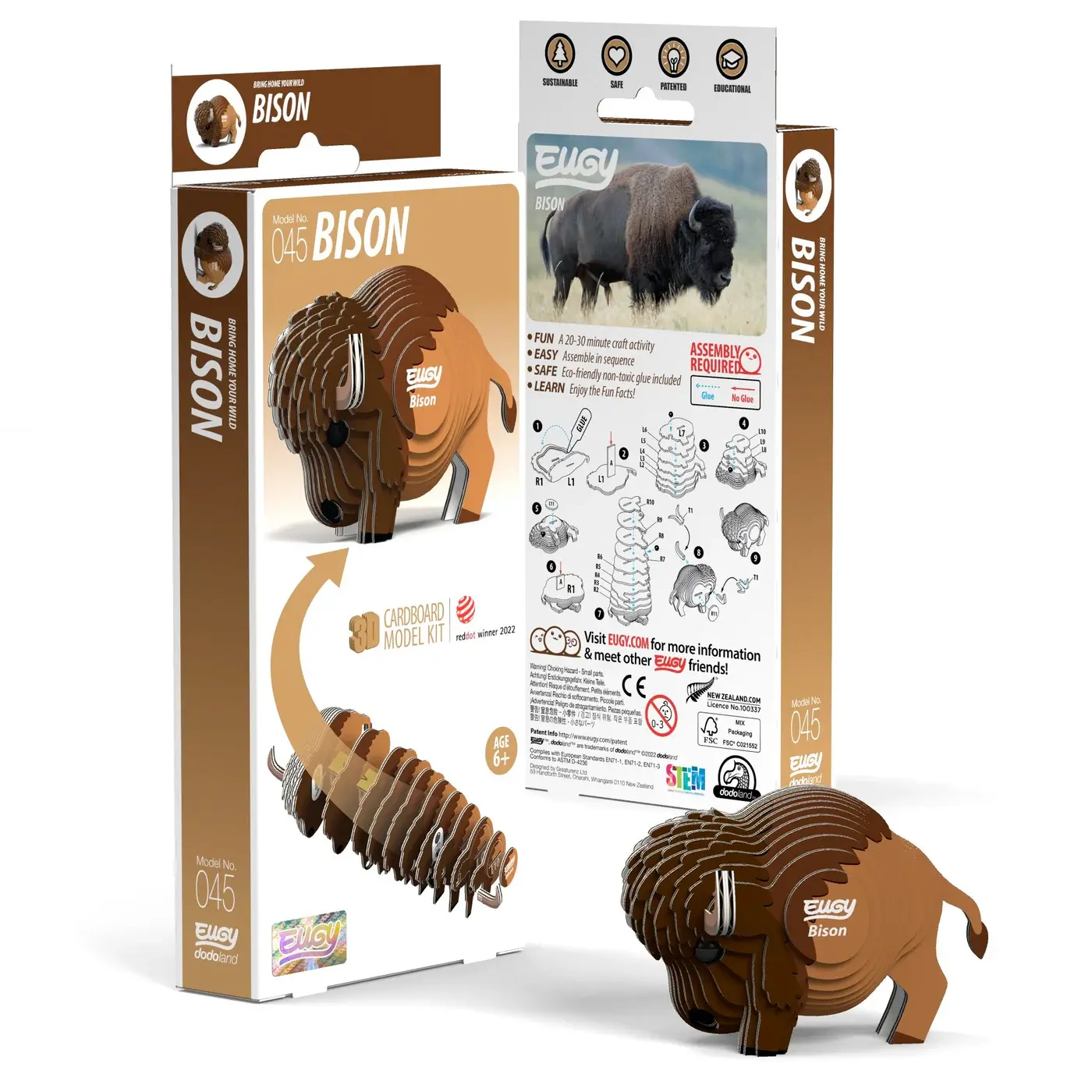 Eugy - Bison 3D Puzzle