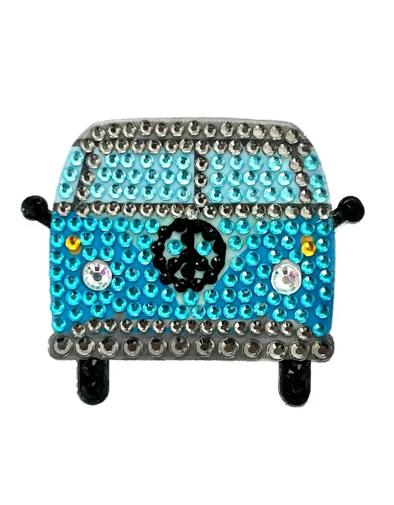 StickerBeans Stickerbeans Blue Hippie Van