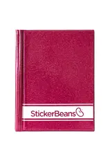 StickerBeans Stickerbeans Raspberry/White Collectors Book