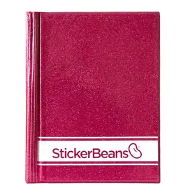 StickerBeans Stickerbeans Raspberry/White Collectors Book
