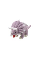 The Puppet Company Wilberry Knitted Triceratops (Lilac) Small