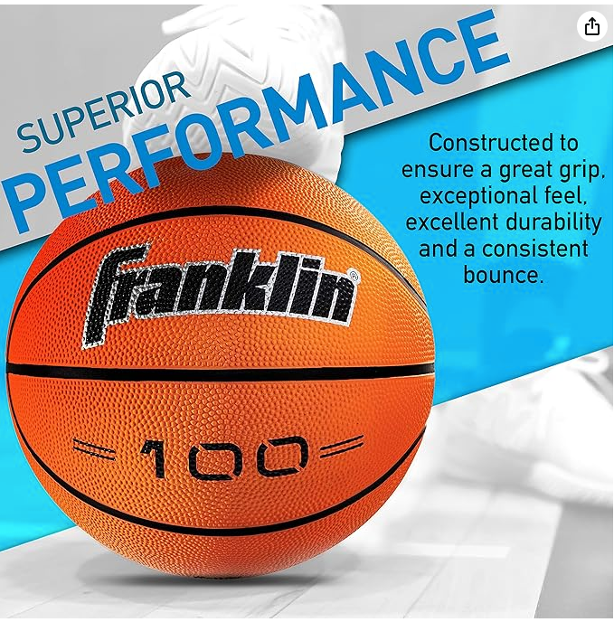 Outdoor Franklin Sports Rubber Basketball - Tan