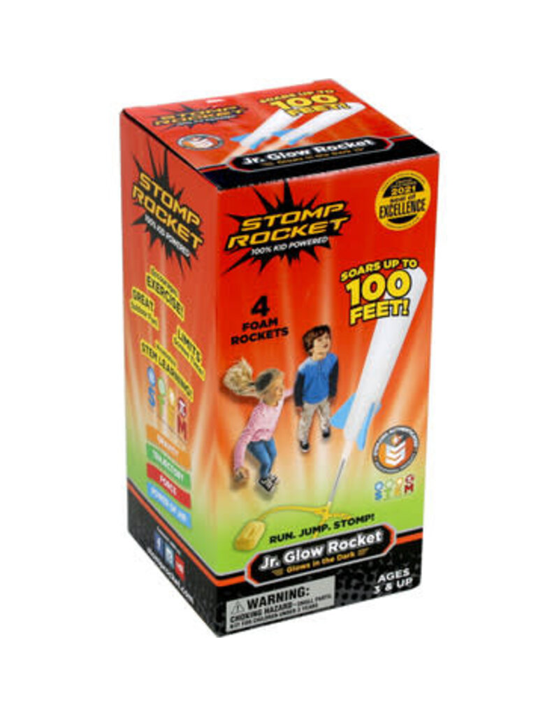 Stomp Rocket Outdoor Stomp Rocket Original Jr. Glow Rocket Launcher for Kids