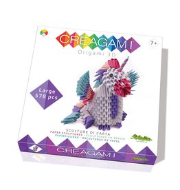 Smart Toys & Games Craft Kit Creagami 3D Origami Set - Unicorn (Large - 576 Pieces)
