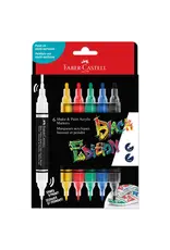 Faber-Castell Black Edition Shake & Paint Markers - Classic Colors ( 6 Pack)