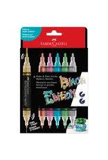Faber-Castell Black Edition Shake & Paint Markers - Metallic Colors ( 6 Pack)