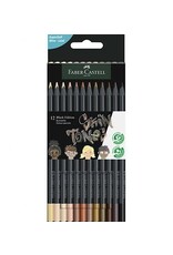 Faber-Castell Black Edition Color Pencils -  Skin Tones (12 Pack)