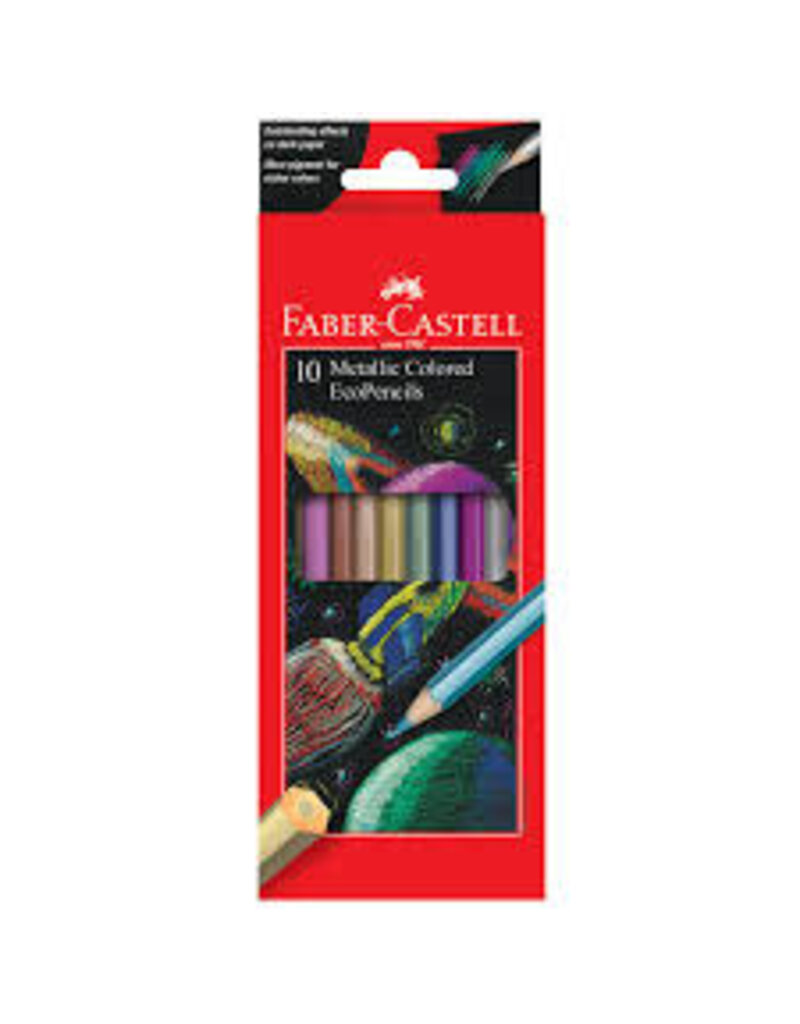 Faber-Castell 10 Metallic Colored EcoPencils