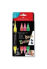 Faber-Castell Shanke and Paint Markers, Neon Colors, 4 Count