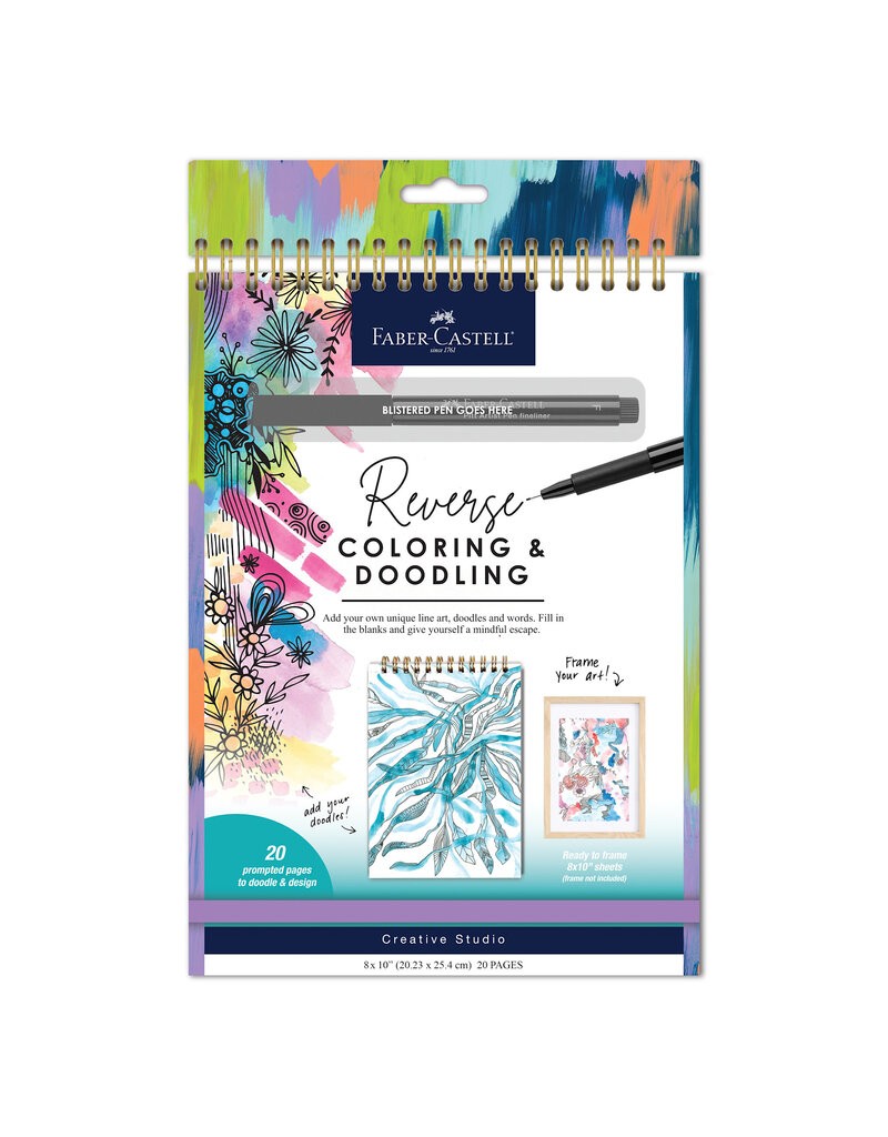 Faber-Castell Art Supplies Reverse Coloring and Doodling Brights