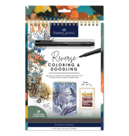 Faber-Castell Reverse Coloring & Doodling Book Monochrome