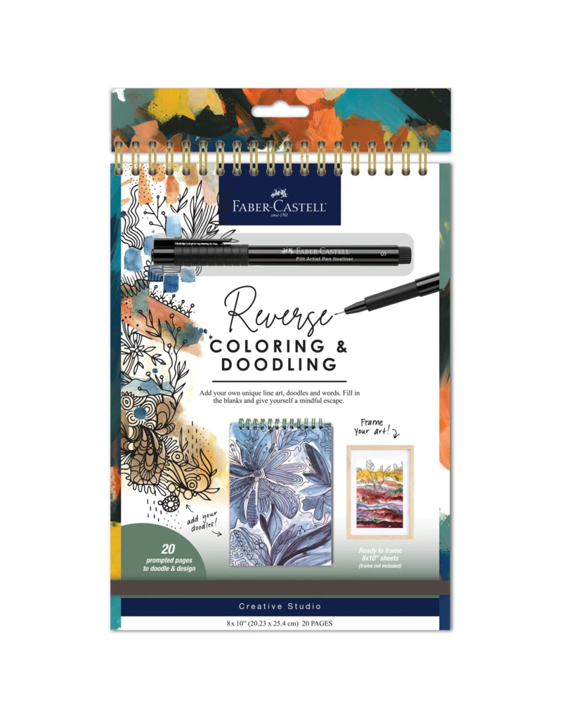 Faber-Castell Reverse Coloring & Doodling Book Monochrome