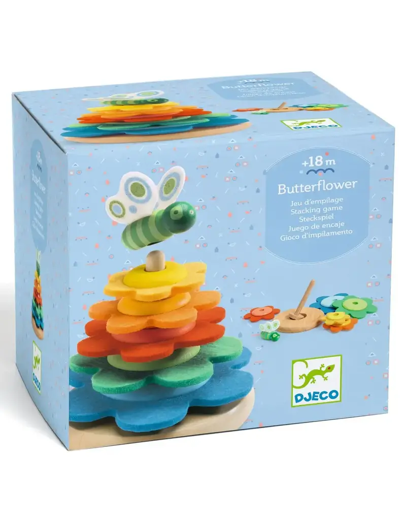 DJECO Butterflower Stacking Game
