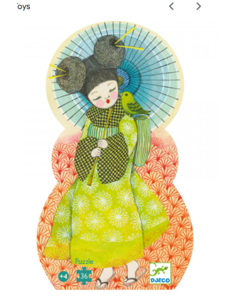 DJECO Floor Puzzle SIlhouette Kokeishi - 36 Pieces