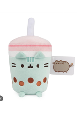 Gund Plush Boba Tea Sip Cat Cup (Pink and Green; 8")