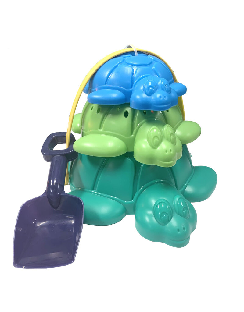 American Plastic Toys Stacking Turtle Pail Set Plastic Toy for Kids